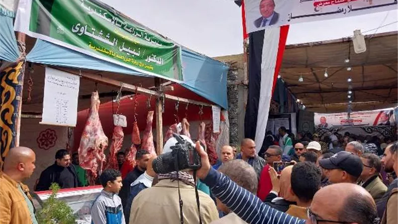 مديرية الزراعة تفتح معرض اهلا رمضان ببرج العرب