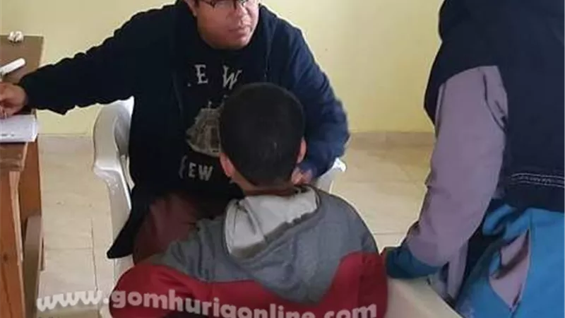 الكشف على 1076 حالة بقرية قورص بأشمون خلال قافلة جامعة المنوفية