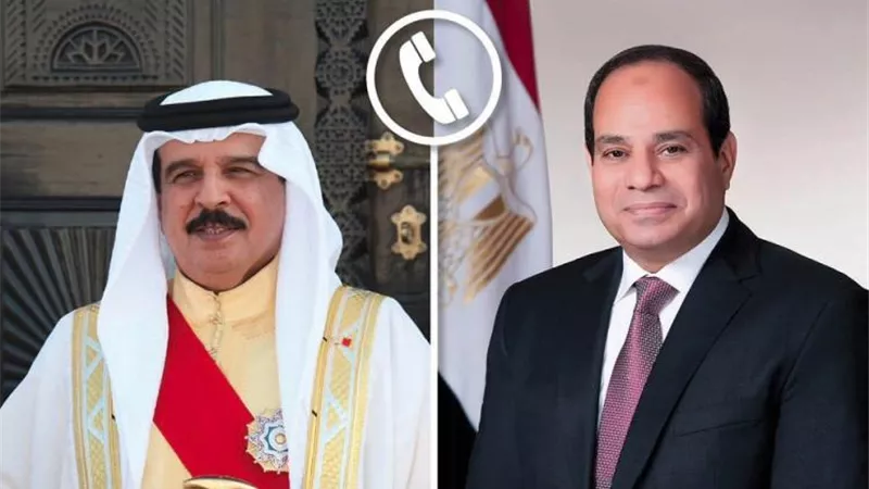 الرئيس السيسى وعاهل البحرين يتبادلان التهنئة بحلول شهر رمضان