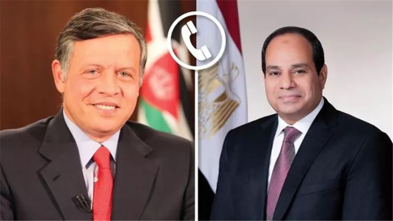 الرئيس السيسى وعاهل الأردن يتبادلان التهنئة بحلول شهر رمضان