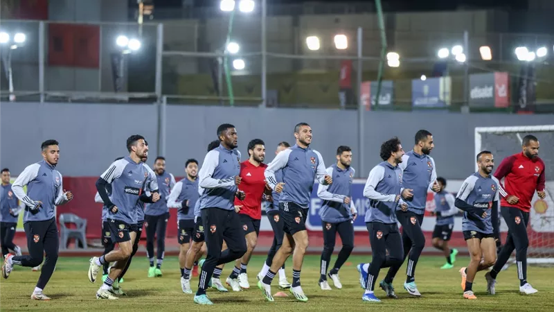 الأهلي يختتم استعداداته لمواجهة البنك فى دورى نايل