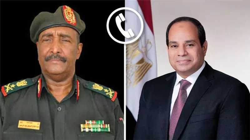 الرئيس السيسي يهنئ رئيس مجلس السيادة الانتقالي السوداني بحلول شهر رمضان المعظم