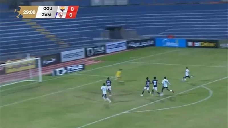 الزمالك متأخرًا أمام الجونة بهدف فى الشوط الأول