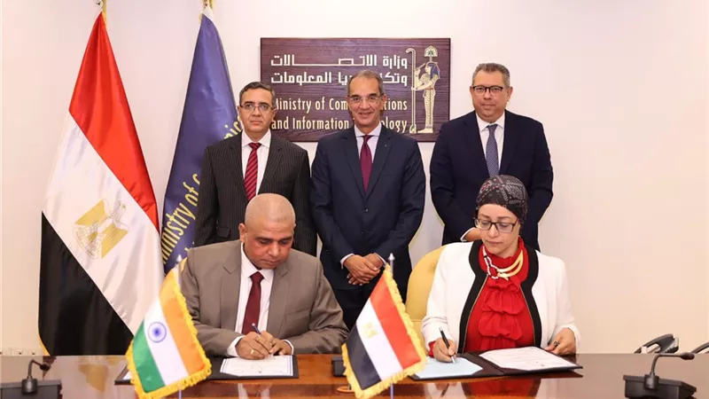 جوبتيه يشيد بالتعاون بين مصر والهند فى مجال الاتصالات