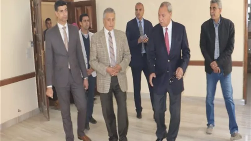 الهجان والطايفي يتفقدا مبنى الوحدة المحلية بكفر شبين.. صور