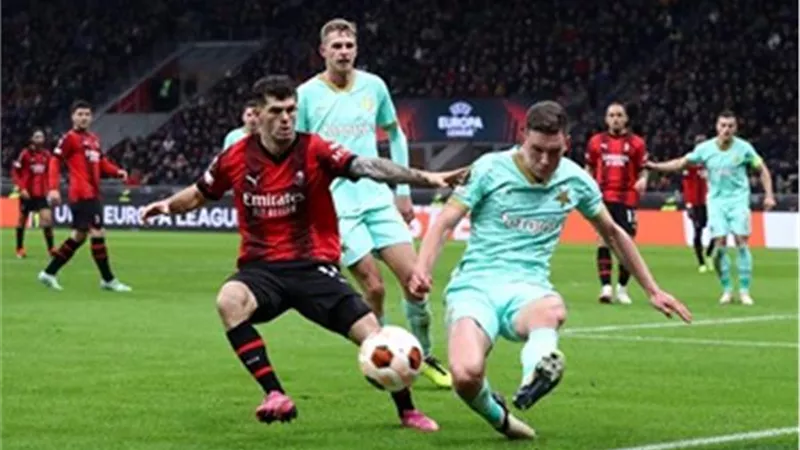 ميلان يعبر سلافيا براج بسهولة فى الدورى الأوروبى - شاهد الأهداف