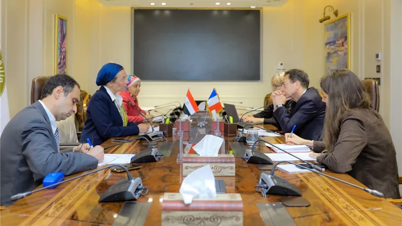 فؤاد تبحث مع السفير الفرنسى التعاون الثنائى فى تمويل المناخ
