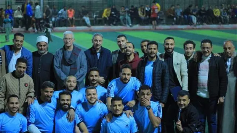 افتتاح ملعب كرة القدم بعزبة بشرى بمركز سمالوط