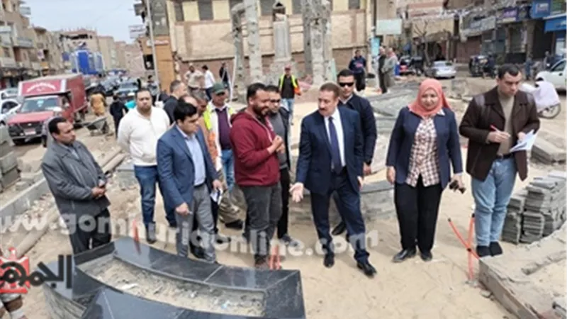محافظ المنوفية يٌحذر الشركة المنفذة لتطوير الميادين بالباجور