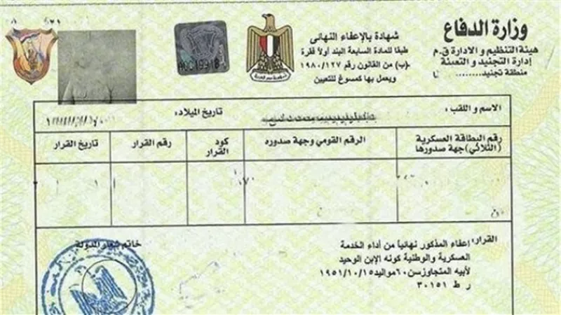 تعرف على خطوات استخراج شهادة الجيش 2024 الإلكترونية والأوراق المطلوبة
