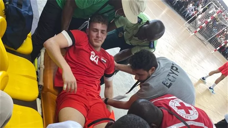 هشام صلاح لاعب منتخب اليد يوضح حجم إصابته بدورة الألعاب الإفريقية