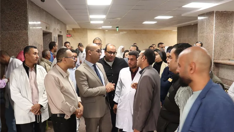 وكيل وزارة الصحة يتابع التشغيل الكلي لمستشفي نجع حمادي الجديدة
