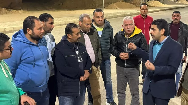 جولة ليلية لرئيس جهاز العبور الجديدة لتفقد المشروعات القومية