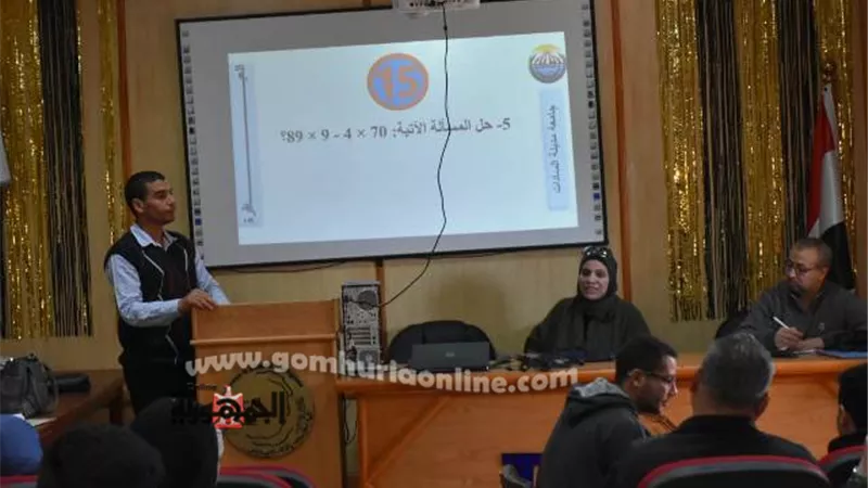 طلاب جامعة السادات يتنافسون بمسابقة دورى المعلومات 