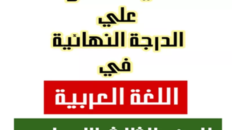 ملخص العربي في 12 ورقة فقط للصف الثالث الإعدادي الترم الثاني