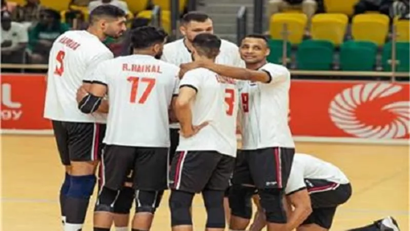 تأهل منتخب الكرة الطائرة الي نصف نهائي دورة الألعاب الأفريقية