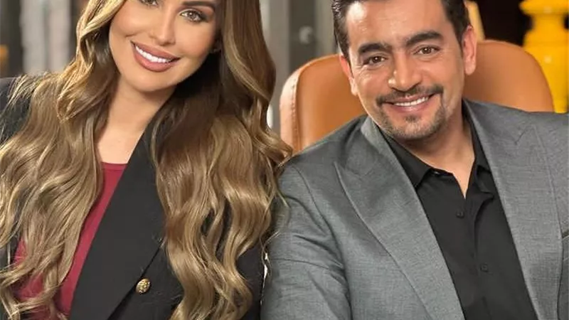 مى سليم تخطف الأنظار برفقة هانى سلامة