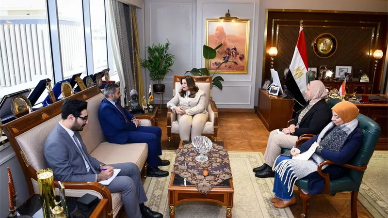 وزيرةالهجرة تبحث التعاون مع أستاذ جراحات الأورام بطب القصر العينى