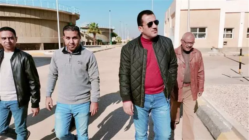 أسباب زياة رئيس جهاز طيبة الجديدة لمحطة مياه الشرب فى المدينة صور