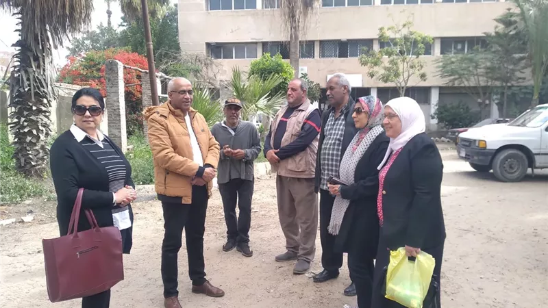 مدير زراعة الأسكندرية يتابع سير العمل بإادارة المعمورة