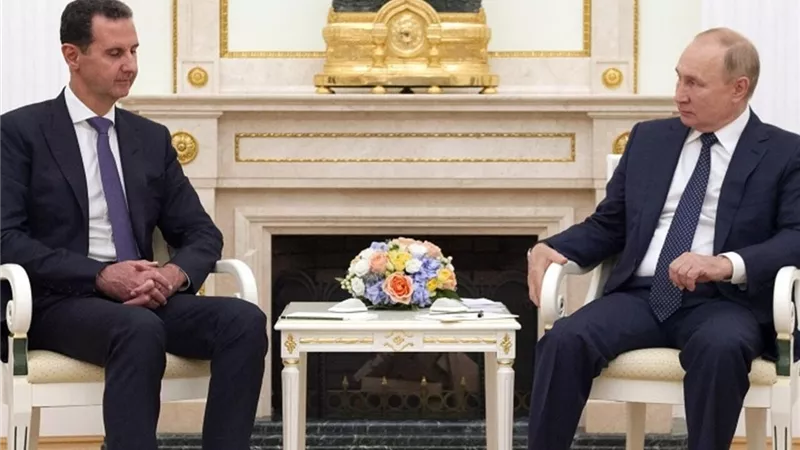 الرئيس السورى يعزى نظيره الروسى بضحايا الهجوم الإرهابي