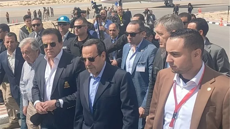 فيديو.. الأمين العام للأمم المتحدة أنطونيو جوتيريش يبدأ زيارة لمدينة العريش