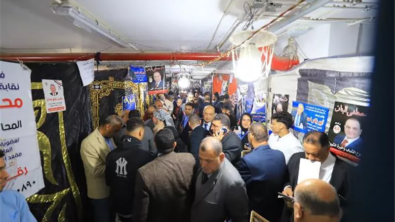 استمرار توافد المحامين على اللجان الانتخابية للإدلاء بأصواتهم في انتخابات النقابة العامة