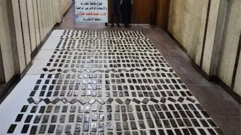 القبض على 4 عاطلين بحوزتهم 92 كيلو حشيش بالإسكندرية