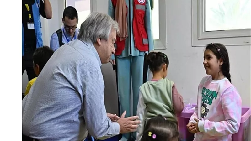 جوتيريتش يستمع لشهادات الجرحى الفلسطينيين بمستشفى العريش