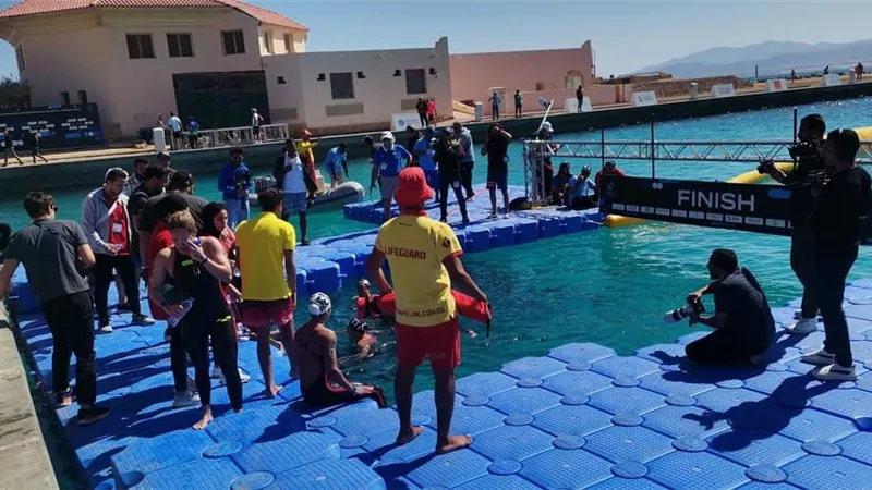 إنطلاق بطولة العالم لسباحة المياه المفتوحة بالغردقة