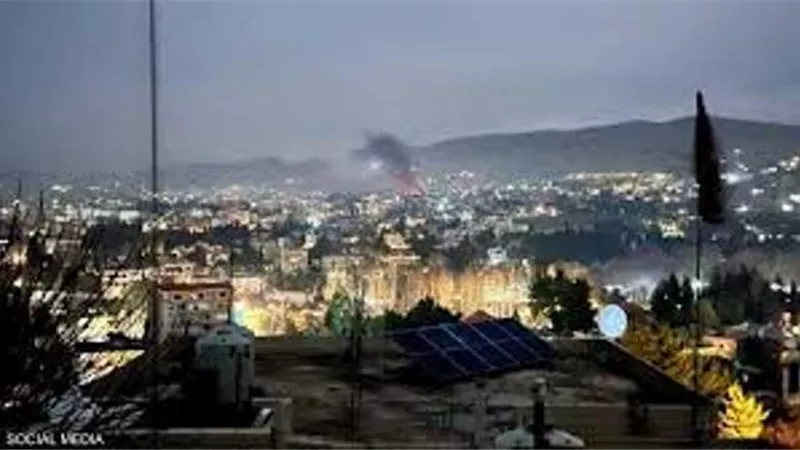 قصف إسرائيلي على بعلبك في لبنان