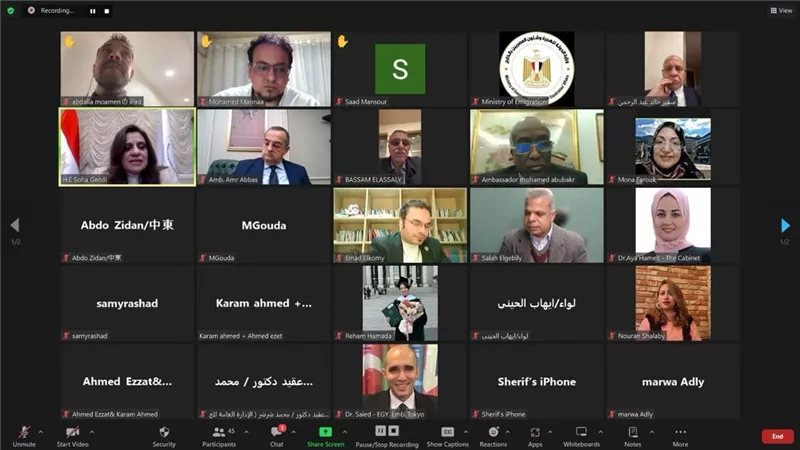 الهجرة:المصريون بالخارج من ركائز الأمن القومي ونحرص على تعزيز ولائهم وانتمائهم للوطن