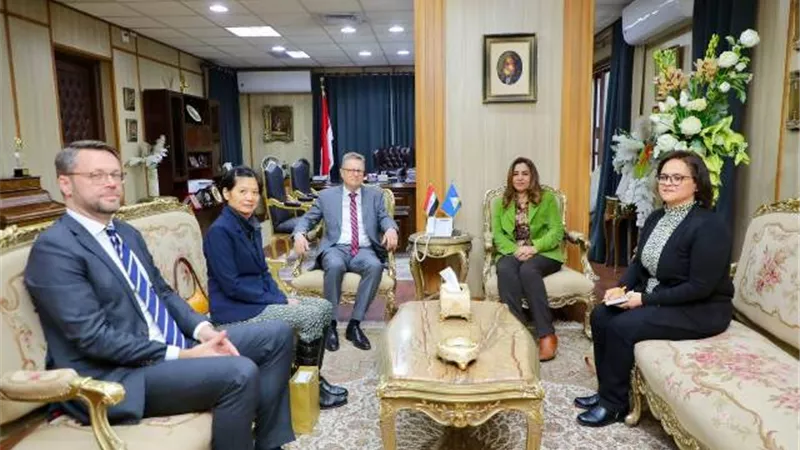 محافظ دمياط تستقبل سفير دولة ألمانيا ويبحثان التعاون المشترك