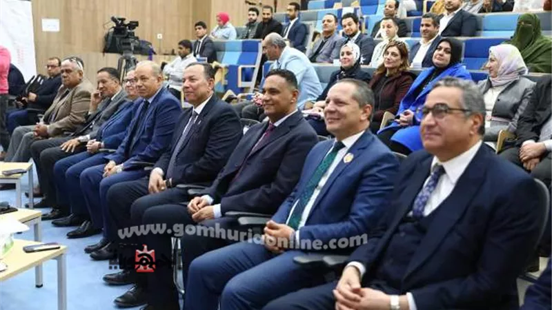 رئيس جامعة دمياط يشهد ندوة مفتي الديار بجامعة المنصورة الجديدة
