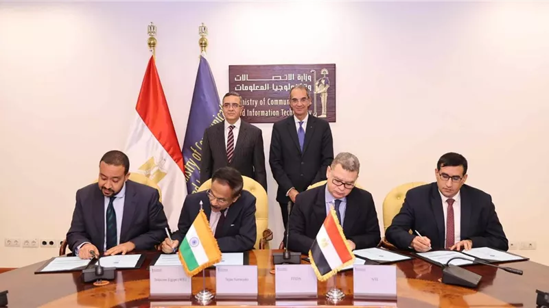 تعاون مصرى - هندى لتعميق التصنيع المحلى لمنتجات الاتصالات وإنشاء أكاديمية لبناء القدرات
