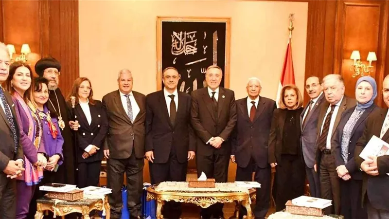رئيس المحكمة الدستورية العليا يستقبل وفد لجنة القانون والمواطنة