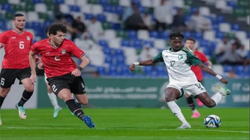 منتخب مصر الأولمبى يودع بطولة غرب آسيا بالخسارة أمام السعودية