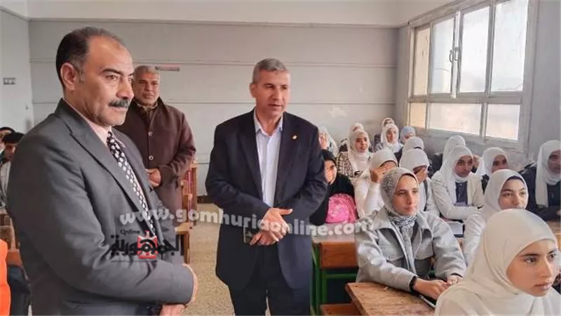وكيل تعليم دمياط يتفقد مدرسة الشهيد حسام خفاحي بتفتيش السرو