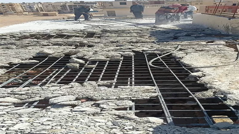 بالصور .. حملات مكثفة ضد مخالفات البناء في القاهرة الجديدة