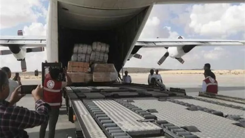 مطار العريش الدولي يستقبل 4 طائرات مساعدات لصالح قطاع غزة