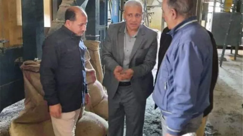 جوله لمسؤلى زراعة بنى سويف لمحطة الغربله فى ببا