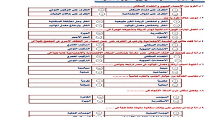 بالإجابات..أفضل مراجعة نهائية في الجغرافيا لأولى ثانوي ترم ثاني