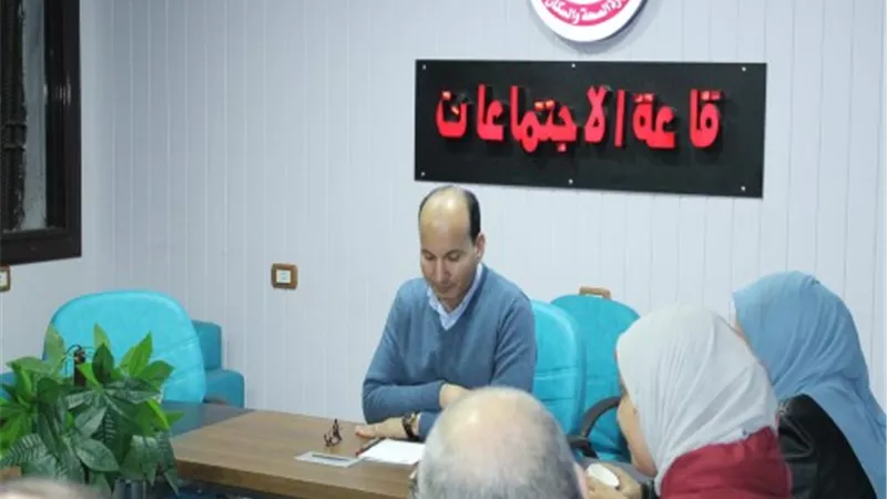 الجزار يناقش عددا من النقاط الهامة الخاصة بصحة القليوبية