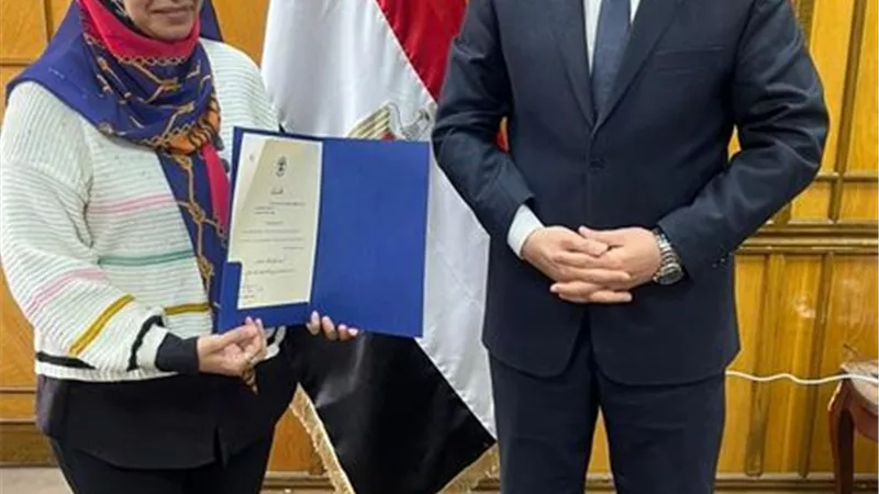 الدكتورة ماهيتاب محمد مديراً لمعهد فني تمريض جامعة القناة