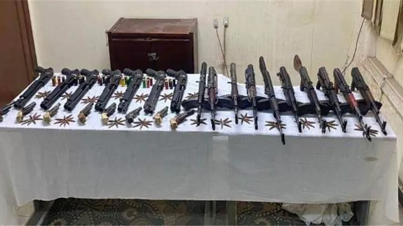 ضبط شخصين بـ أسلحة خرطوش في الجيزة