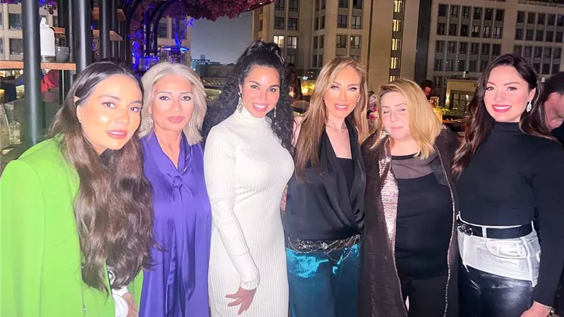 ريهام سعيد تحتفل بعيد ميلادها بحضور نجوم الفن وأول ظهور لابنتها الصغرى