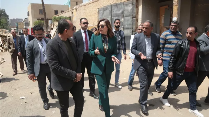وزيرة الثقافة في جولة مفاجئة باستديو مصر لتفقد بلاتوهات التصوير