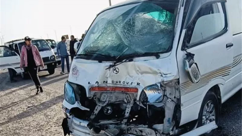 اصابة 5 أشخاص بحادث تصادم فى مدينة بدر.. بالصور والأسماء
