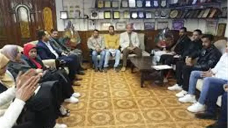 مندى عكاشة يجتمع بمنسقين واعضاء الكيانات الشبابية بالمنيا