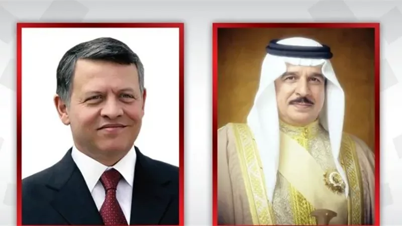 مباحثات هاتفية بين العاهل البحريني وملك الأردن